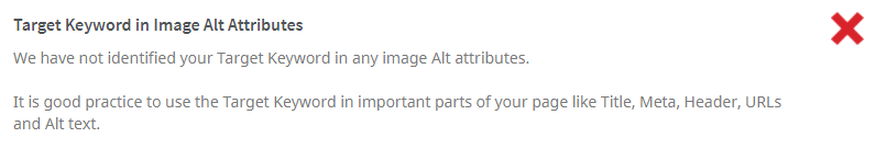 Target Keywords in Image ALT attributes